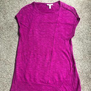 Eileen Fisher Petite Cap Sleeve Organic Linen Cotton Scoop Neck Top, Petite P/XS